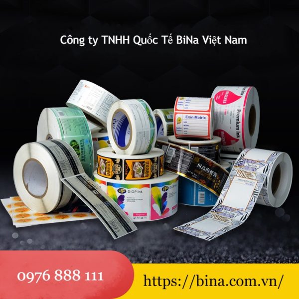 In decal dạng cuộn, tem nhãn cuộn